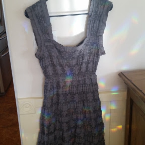 Max Studio Gray Lace Dress - Picture 3 of 6